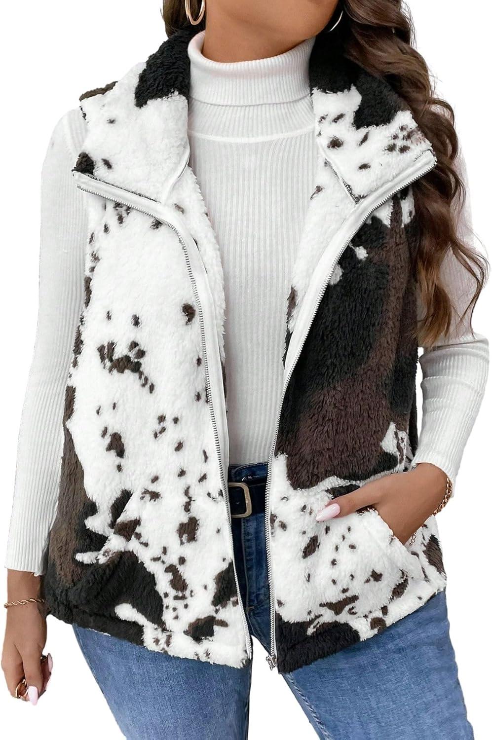 Cozy and Stylish: Our Review of the SHENHE Cow Print Vest