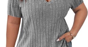 Why We Love Koscacy Plus Size V Neck Tops: Lightweight & Stylish