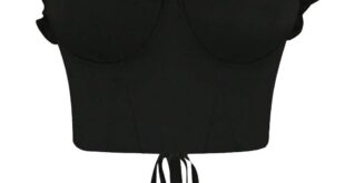 Our Take on the Plus Size Ruffle Trim Lace-Up Crop Cami Top