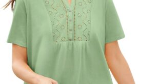 Our Honest Take on the Woman Within Plus Size Eyelet Henley Tee