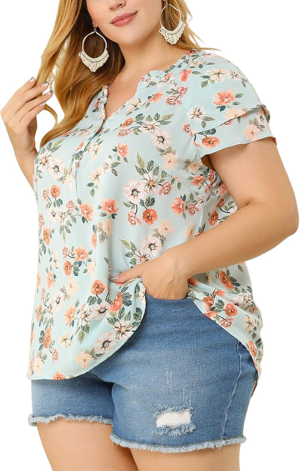 Our Take on the Agnes Orinda Plus Size Floral Summer Blouse