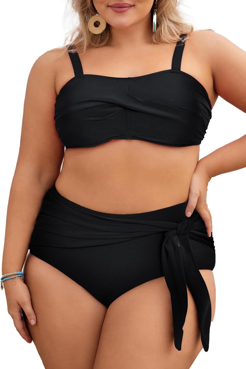 Our Take on the KIMCURVY Plus Size Black Bikini: Style and Comfort