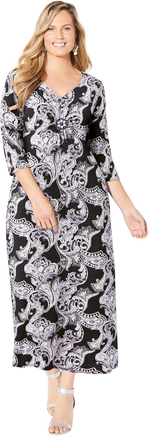 Our Honest Take on the Catherines Plus Size Beaded Maxi Dress