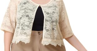 Why We Love the Agnes Orinda Plus Size Floral Bolero Shrug