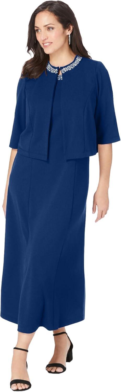 Our Take on the Jessica London Plus Size Beaded Jacket Dress