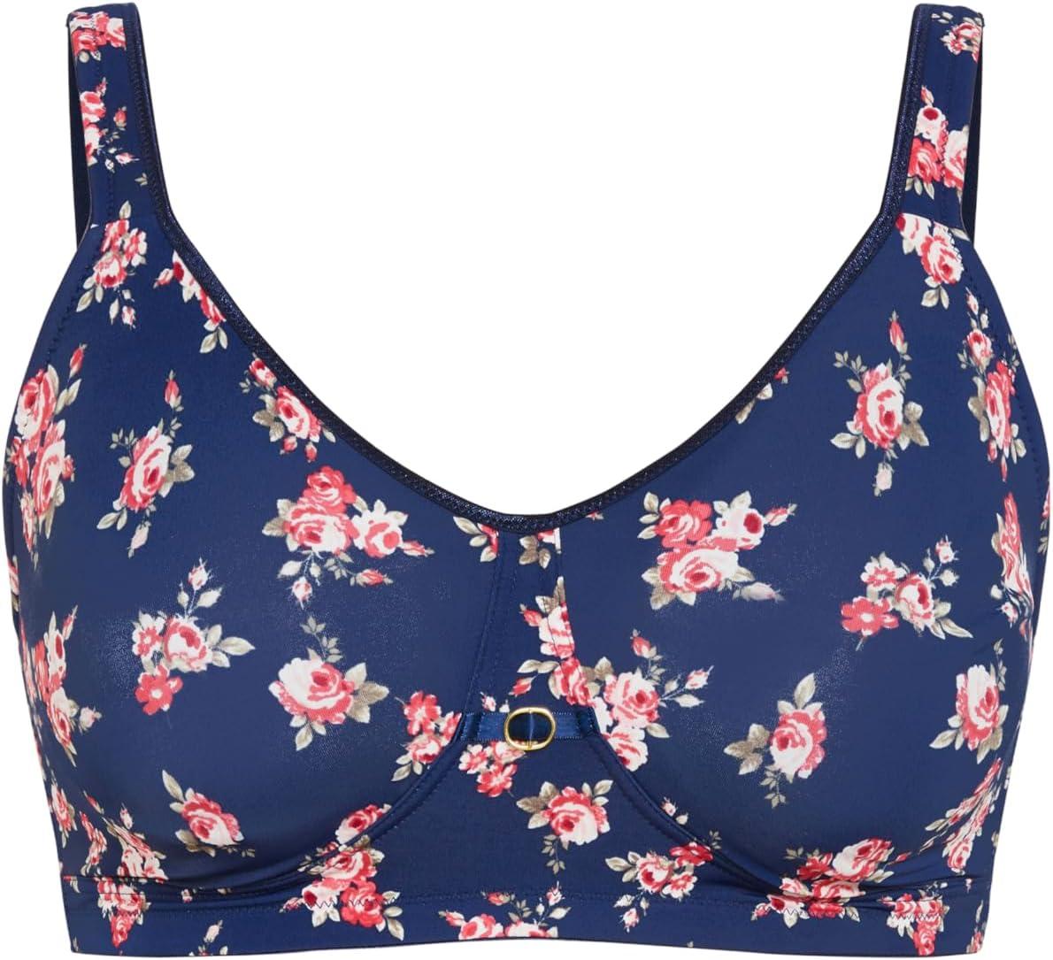 Our Honest Take on the Avenue Plus Size Soft Caress Bra in Navy Floral