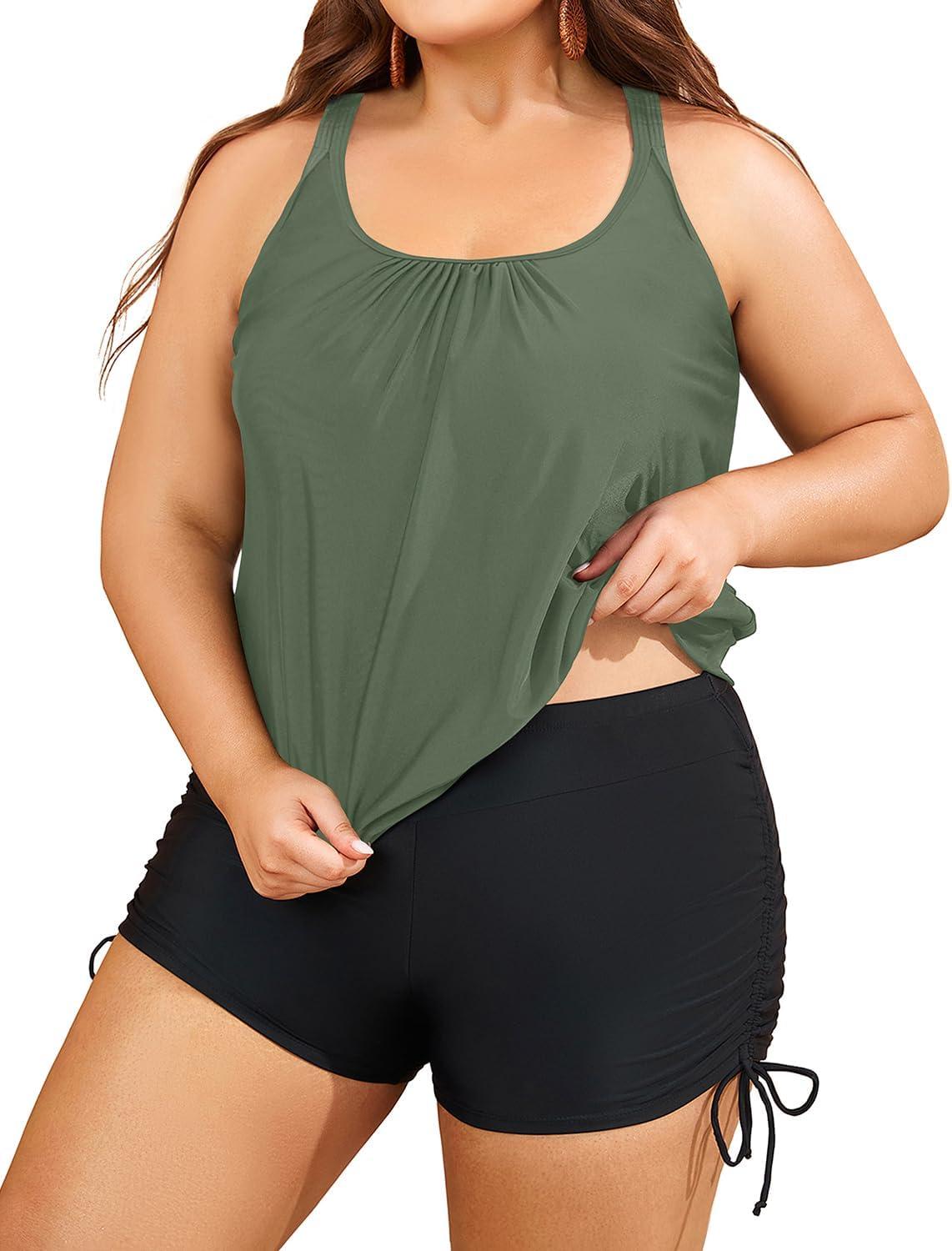 Why We Loved the Aqua Eve Plus Size Tankini with Shorts