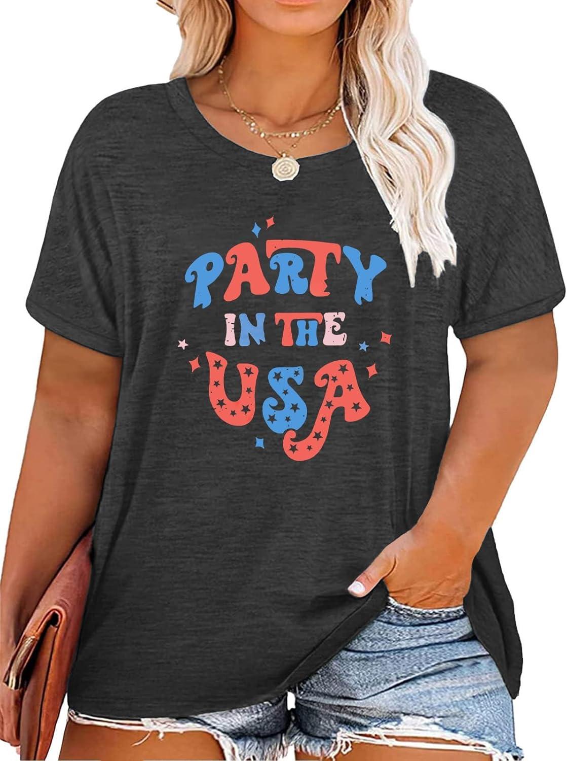 Our Honest Take on the Plus Size USA Flag Tee for July 4th