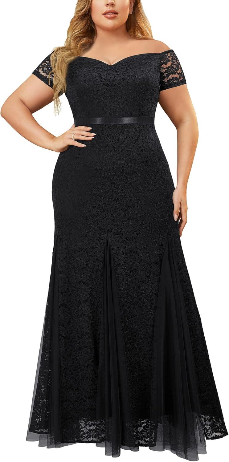 Our Honest Take on the Miusol Plus Size Floral Lace Mermaid Dress