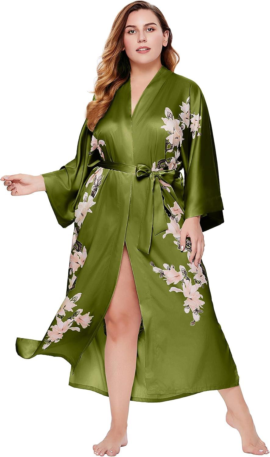 Why We Love the BABEYOND Plus Size Satin Kimono Robe
