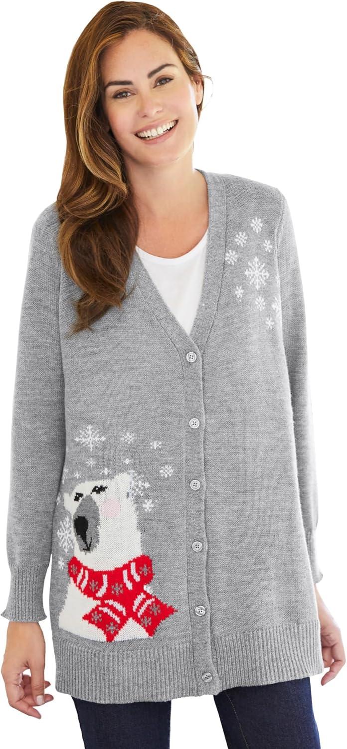 Cozy Plus Size Holiday Cardigan Review: Our Thoughts on 5X Style