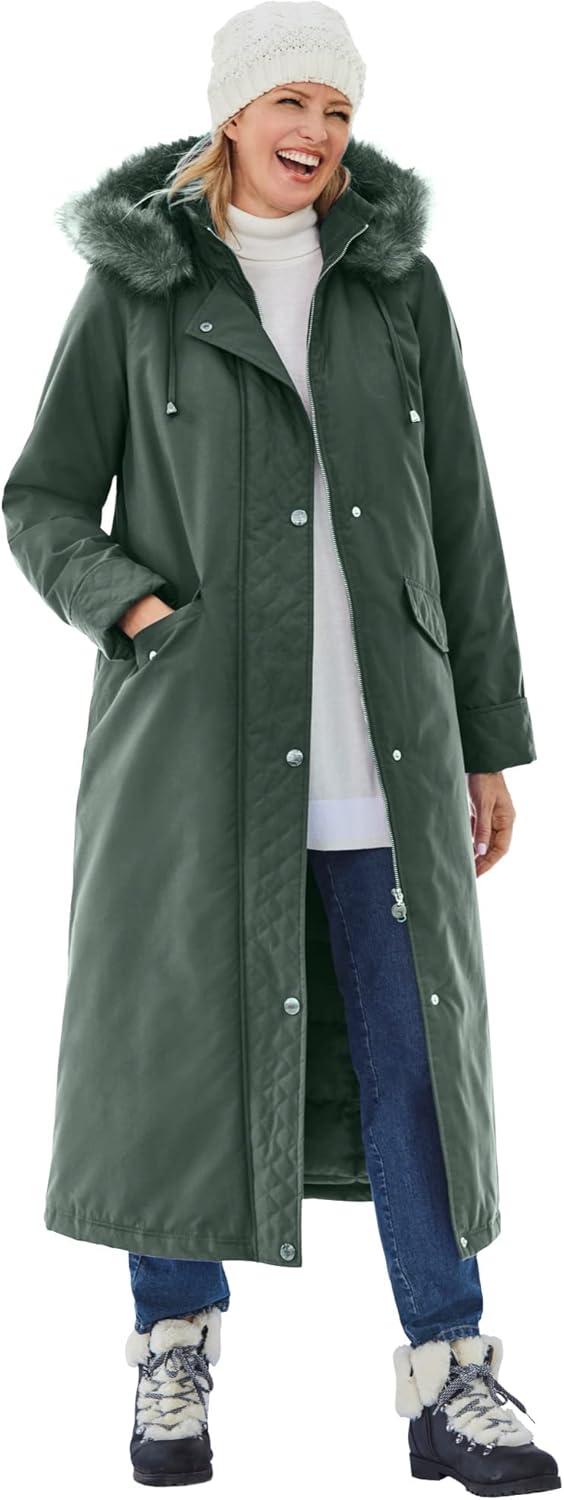 Our Take on the Woman Within Plus Size Faux Down Parka Coat