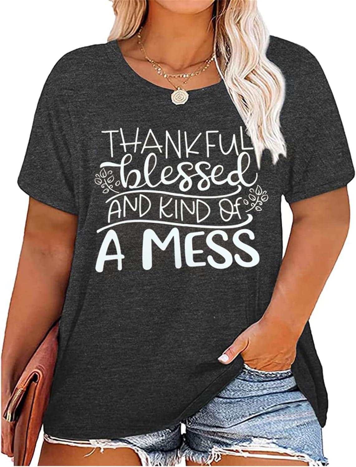 Our Thoughts on the Plus Size Thankful Blessed Fall Tee Review