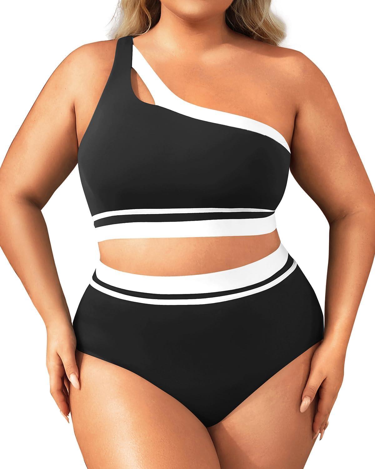 Why We’re Loving Aqua Eve’s Plus Size High-Waisted Bikini Set