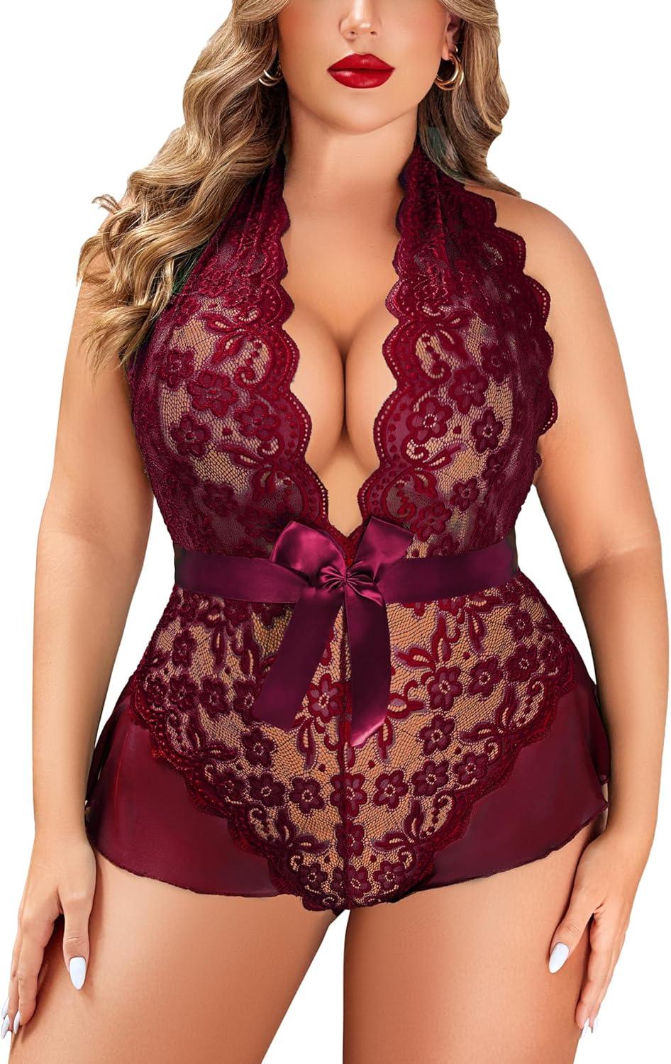 Our Honest Take on the Avidlove Plus Size Deep V Neck Teddy Lingerie