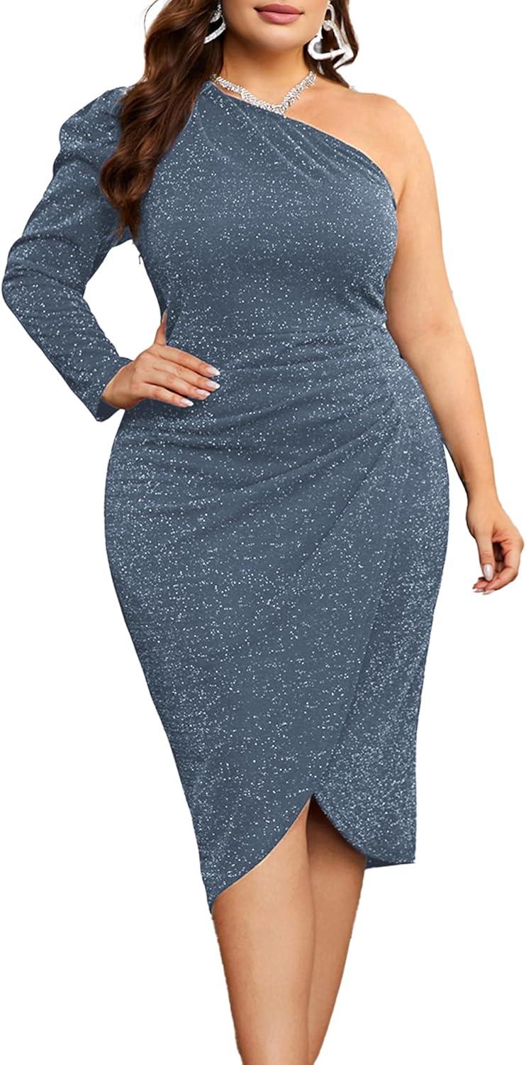 How We Feel About the KIMCURVY Plus Size Glitter Midi Dress