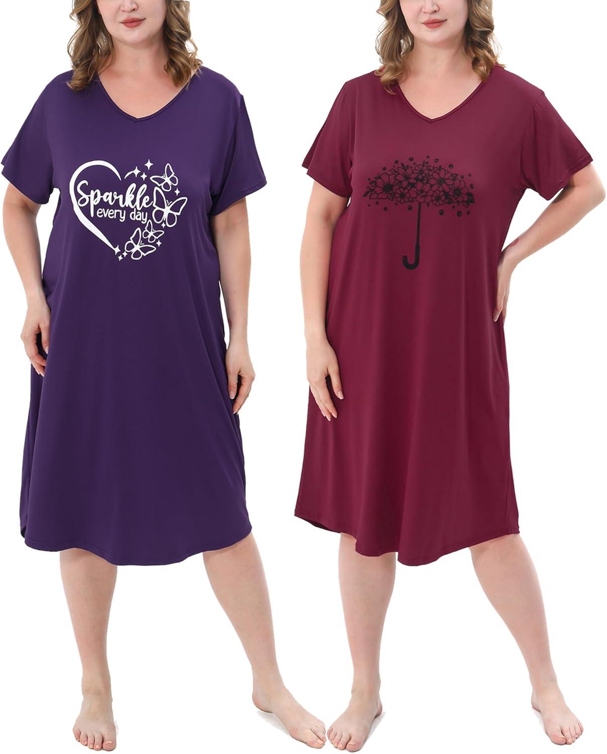 Our Honest Take on the FEREMO Plus Size Nightgown 2-Pack