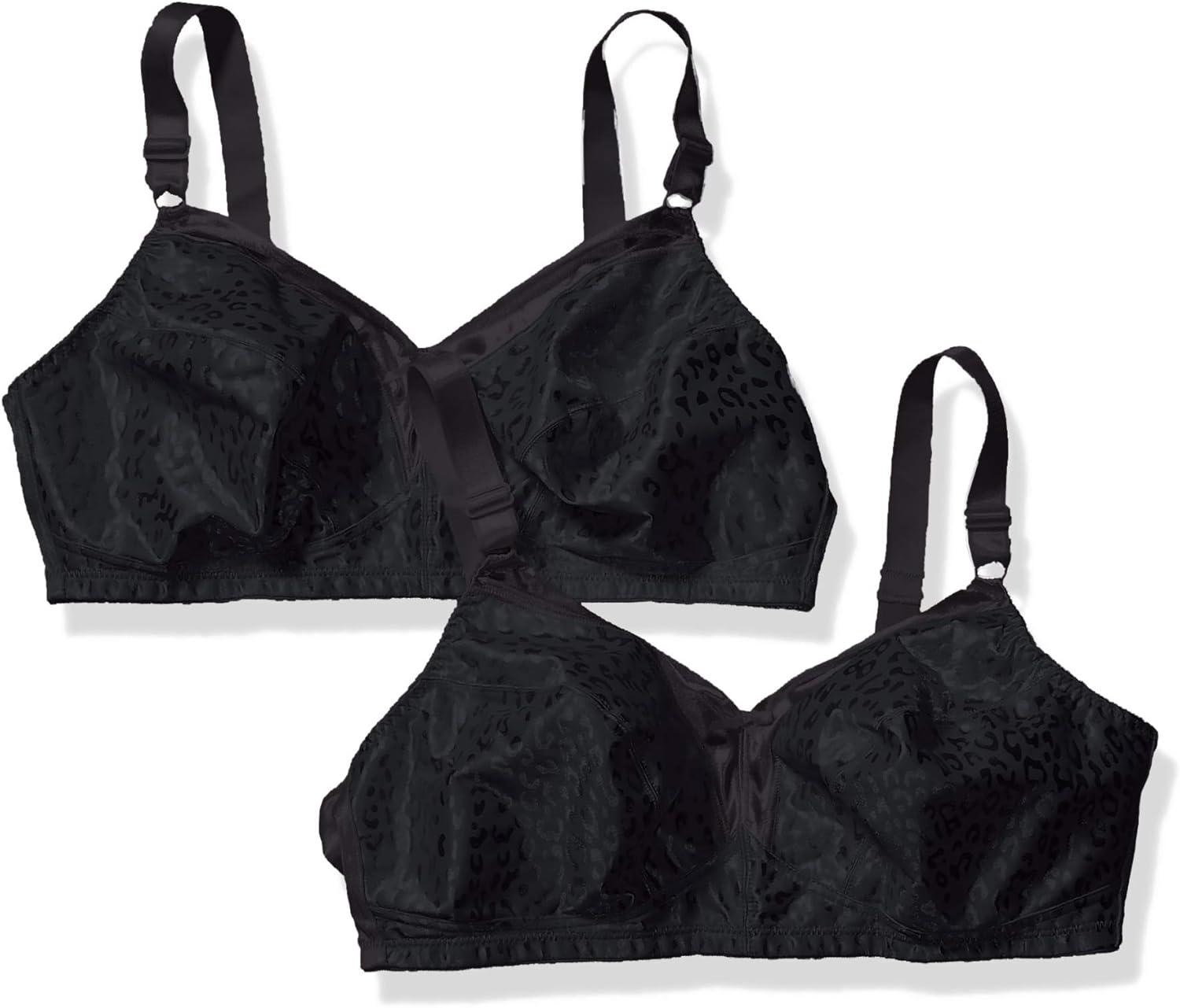 Why We Love the Just My Size Leopard Satin Wireless Bra Pack