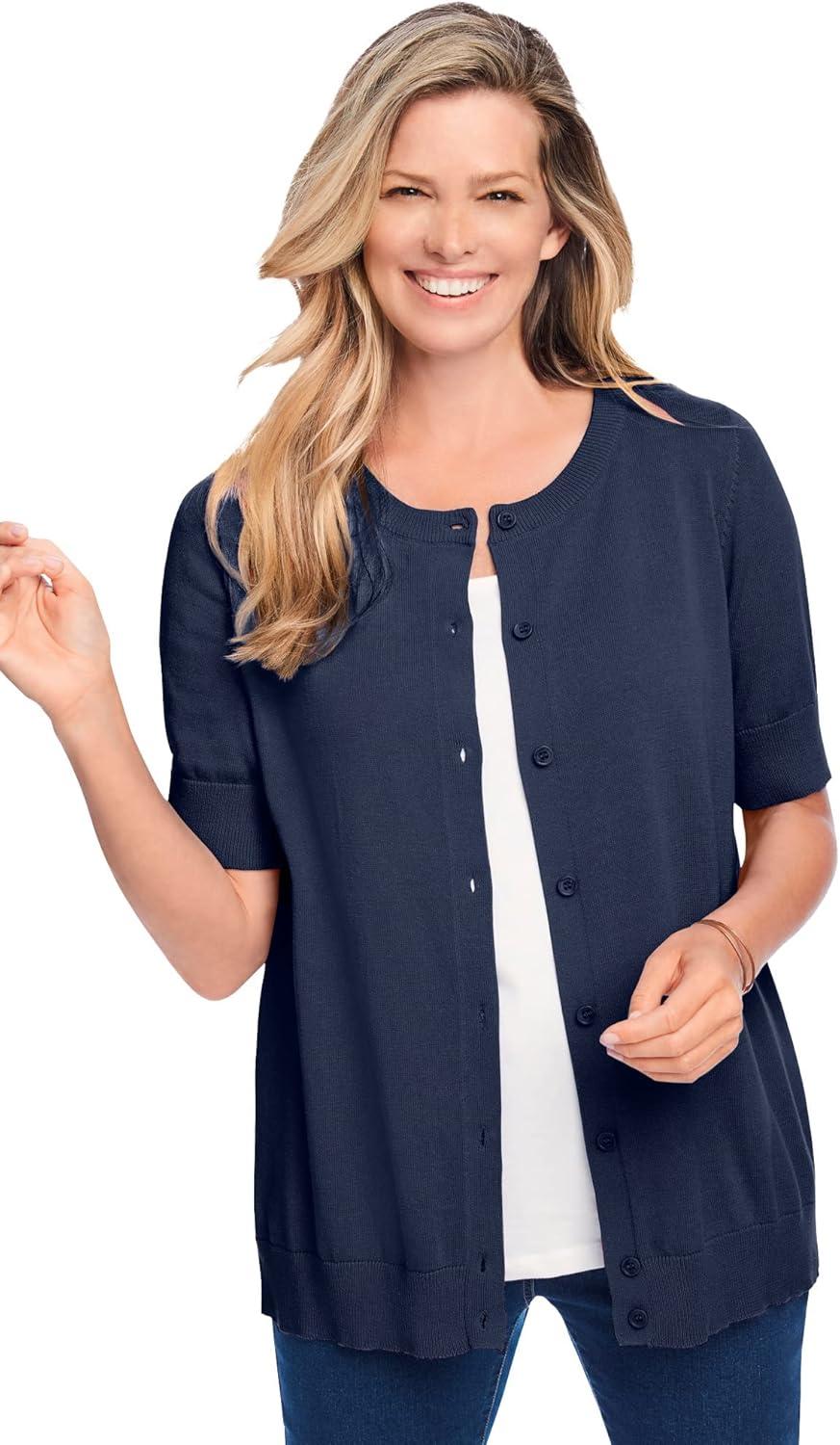 Why We Love the Woman Within Plus Size Elbow Sleeve Cardigan