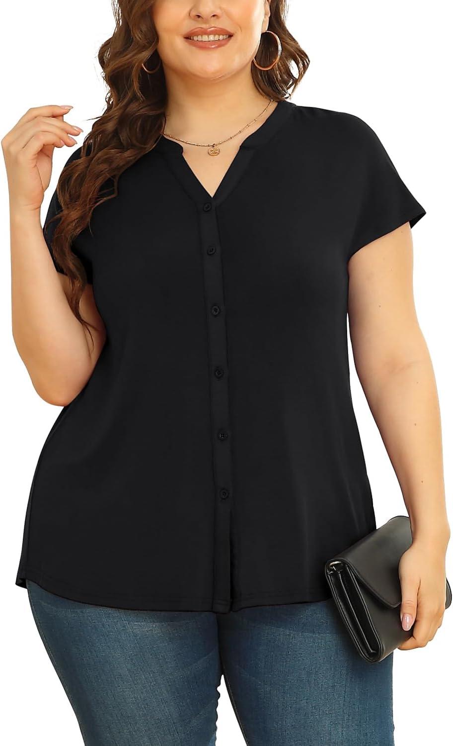 Why We Love the TIANZHU Plus Size Button-Down Shirt for Work