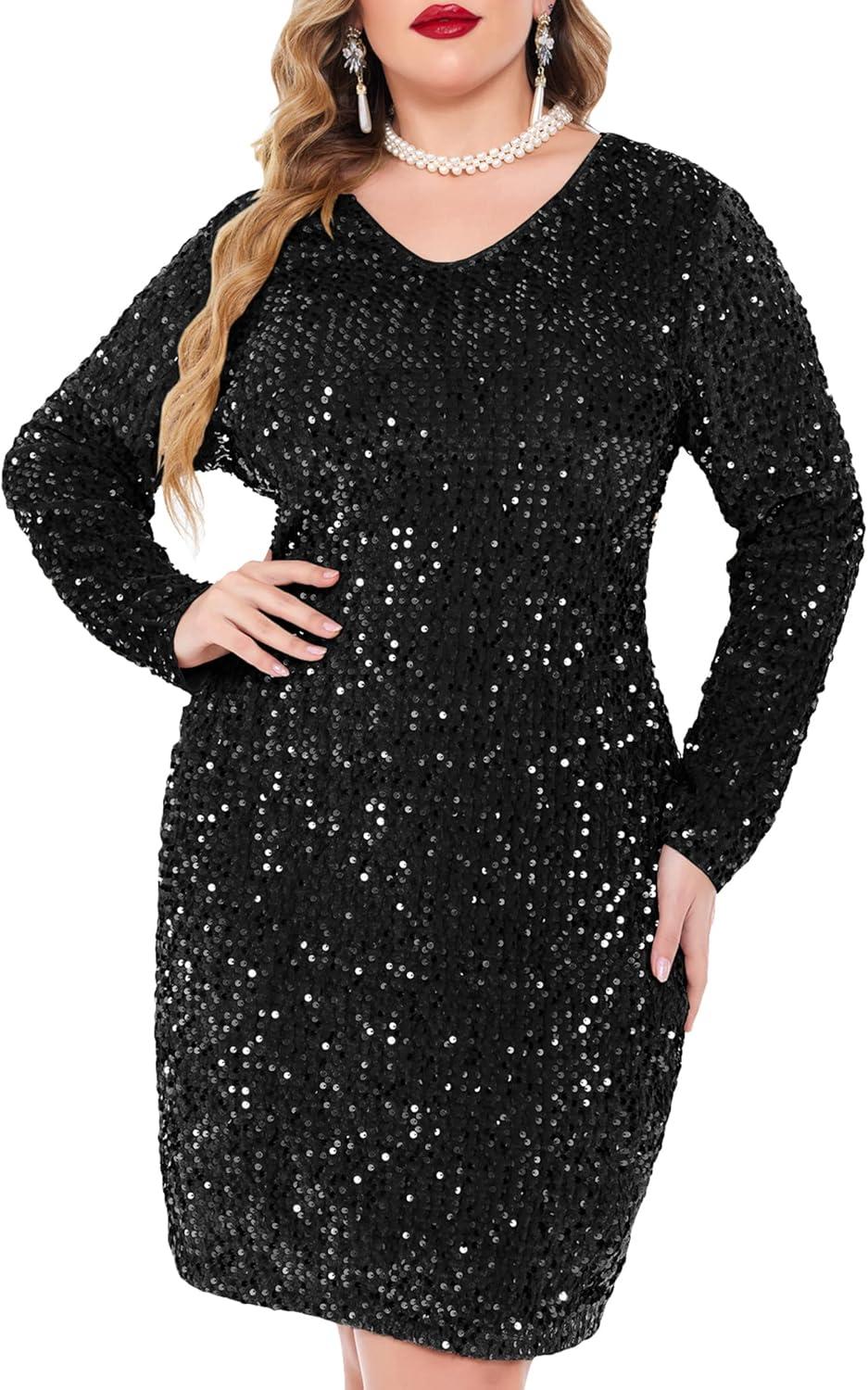 Shining Together: Our Take on IN’VOLAND’s Plus Size Sequin Dress