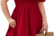 Why We Love This Wine Red Smocked Midi Dress for Every Occasion