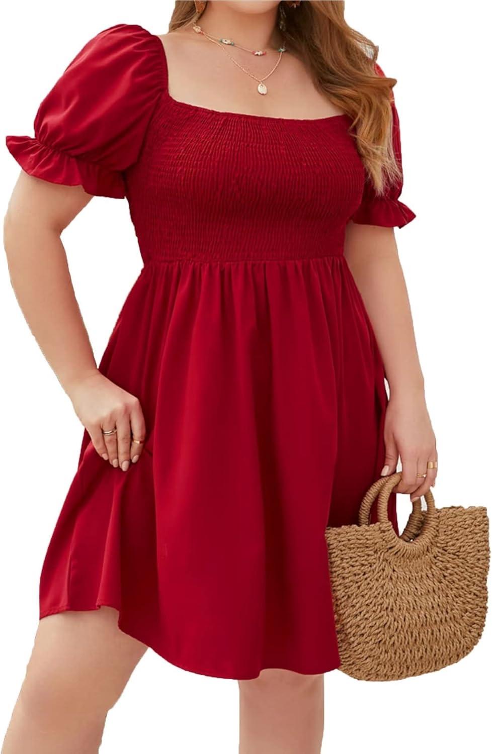 Why We Love This Wine Red Smocked Midi Dress for Every Occasion