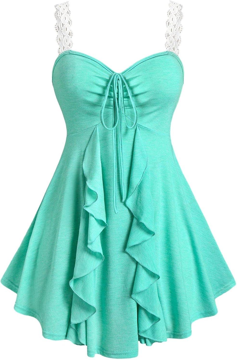 Our Take on the Rosegal Plus Size Lace Ruffle Summer Tank Top