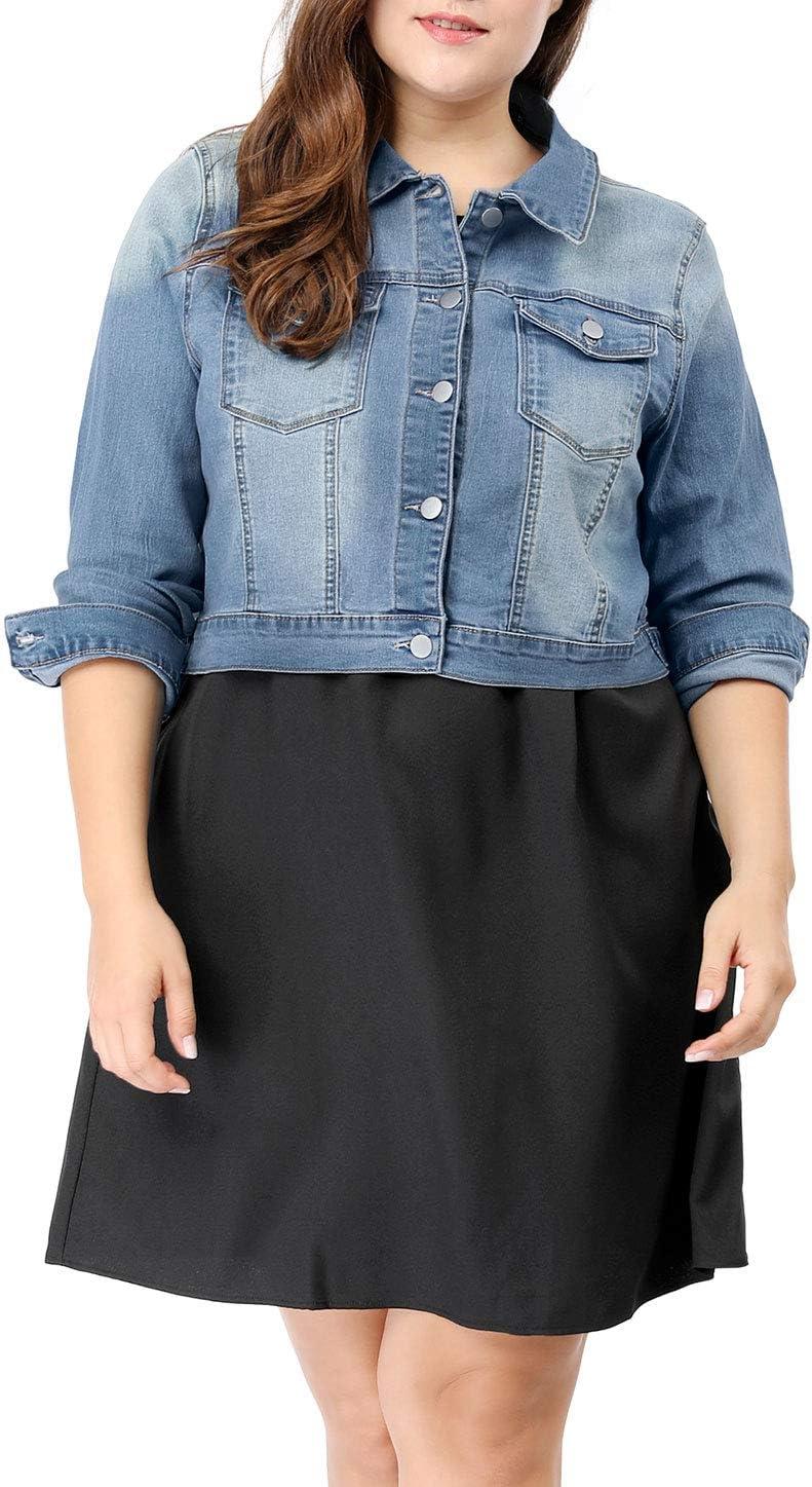 Our Take on the uxcell Plus Size Cropped Denim Jacket: Stylish & Comfortable