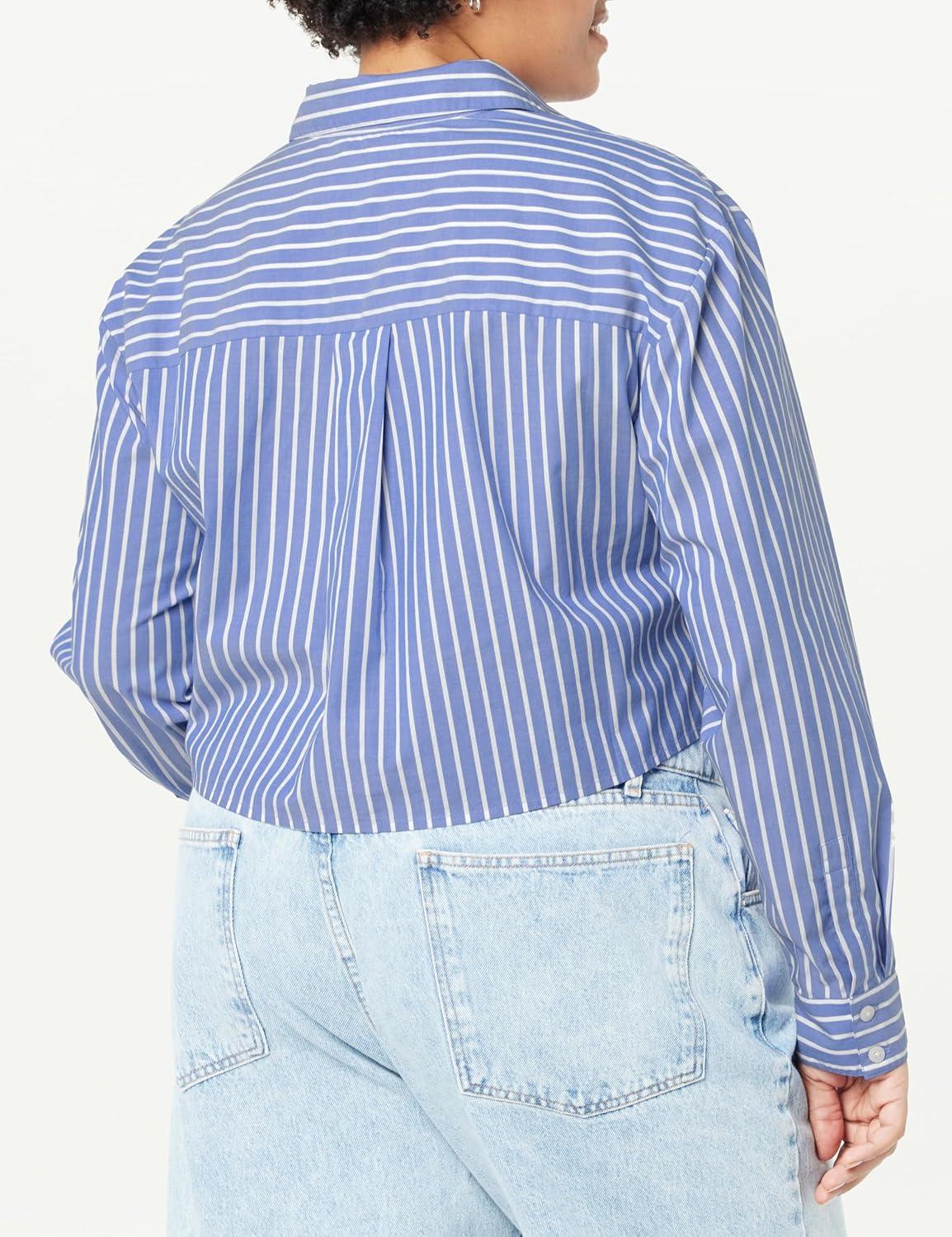 Our Honest Take on The Drop Women's Isadora Cropped Poplin Shirt