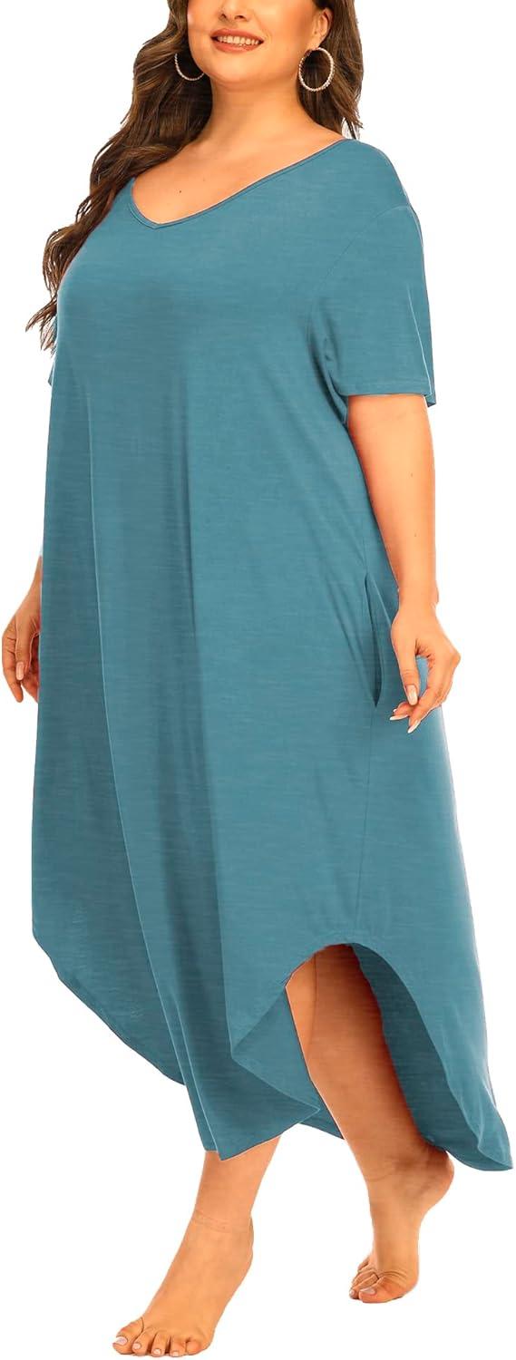 Our Take on the Plus Size Maxi Nightgown with ‍Pockets: Comfort & Style
