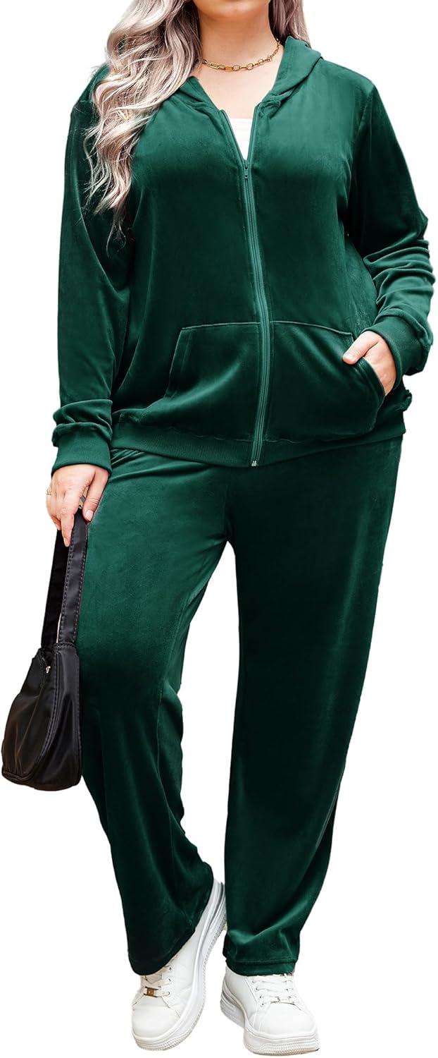 Our IN'VOLAND Velour Tracksuit Review: Comfort Meets Style in Plus Size