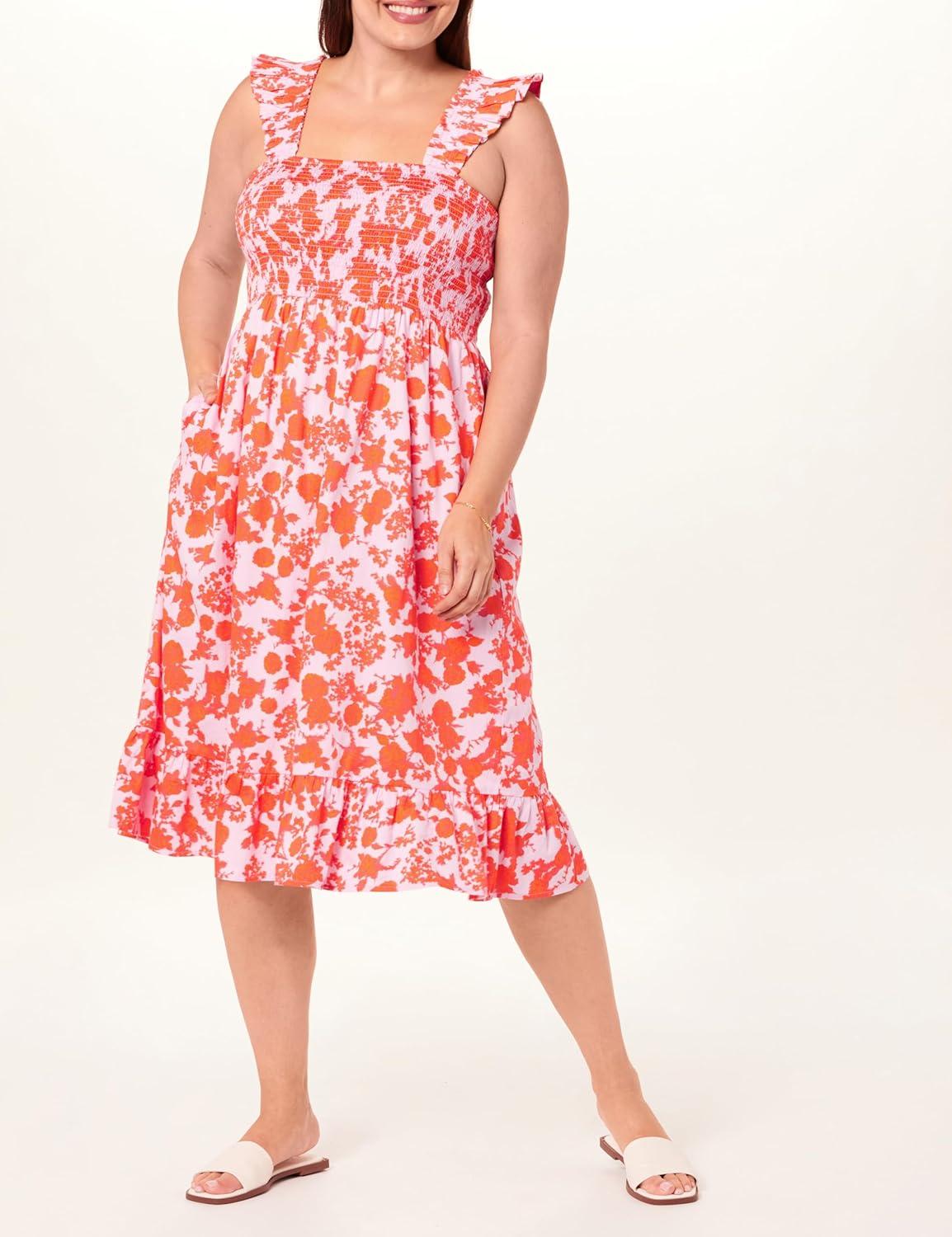 Our Take on The Drop's Kimi Ruffled Shoulder Midi Dress