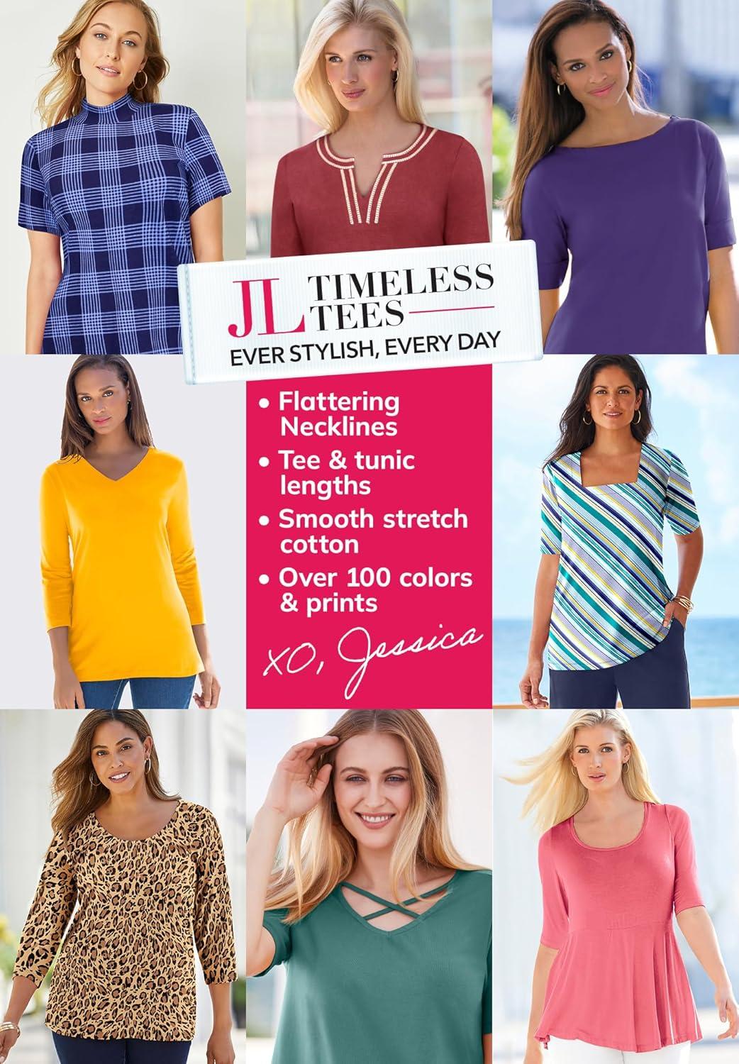 Our Take on the Jessica London Plus Size V-Neck Tee: Comfort & Fit Reviewed