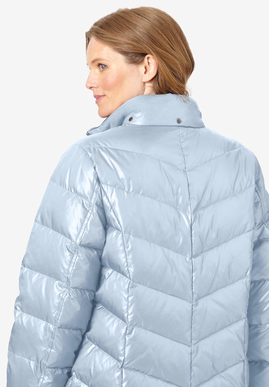 Our Honest Take on Woman Within's Plus Size Pearl⁢ Grey Puffer Coat