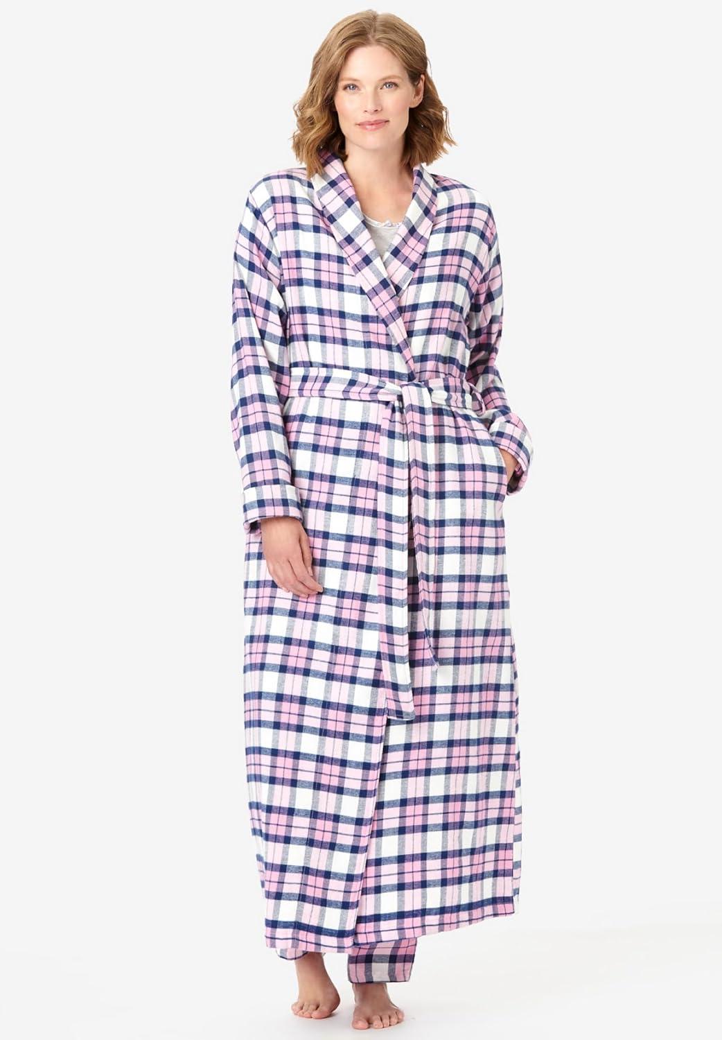Our Cozy Take on the Dreams⁢ & Co. Plus Size Long Flannel Robe