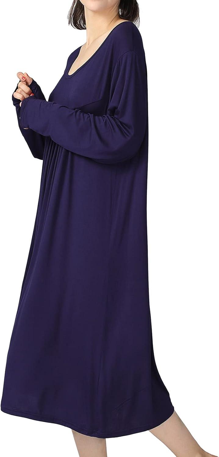 Our Honest Take on Lu's Chic Plus Size Long Sleeve Nightgown