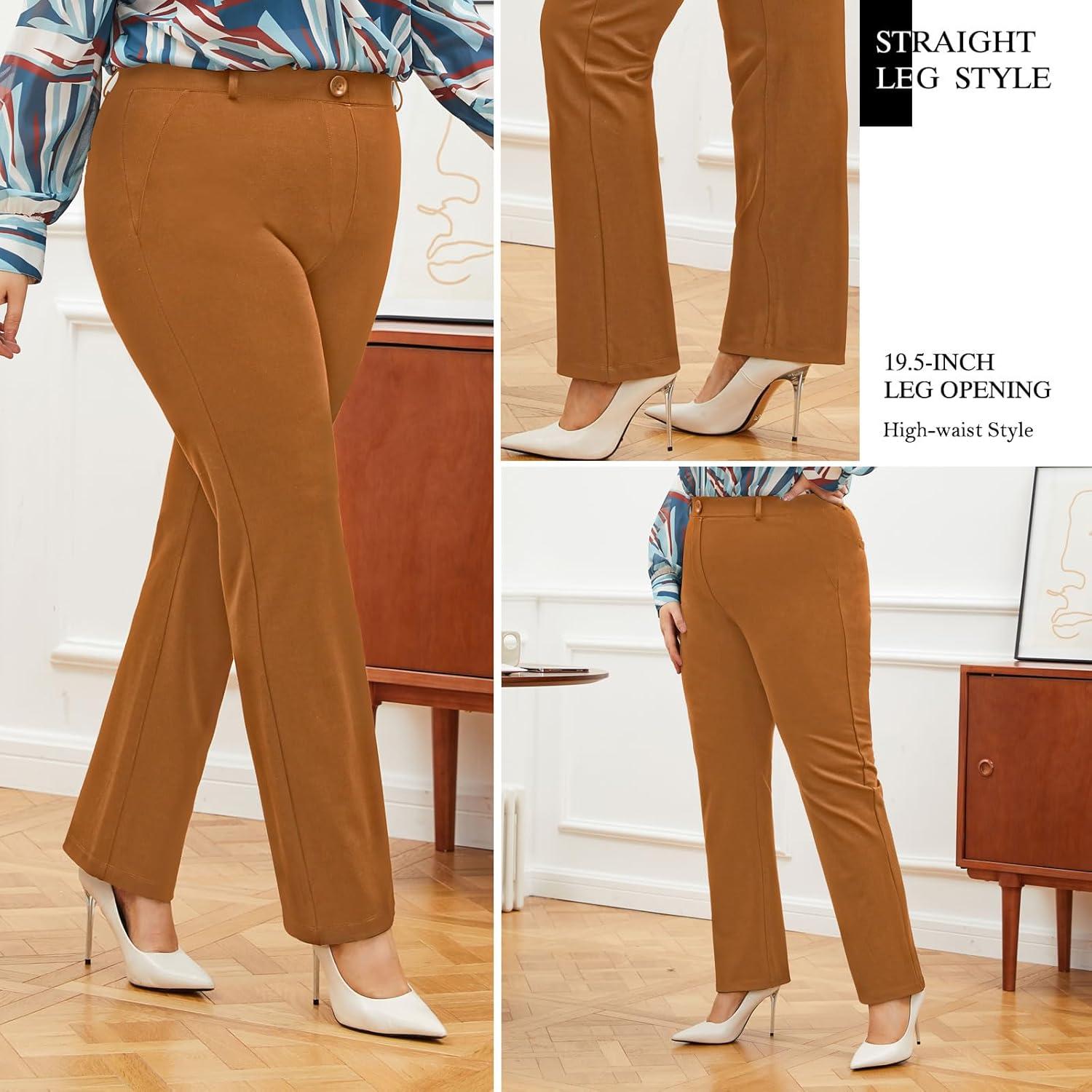 We Tried These Plus Size Straight-Leg Pants for Work-Here's Our Take