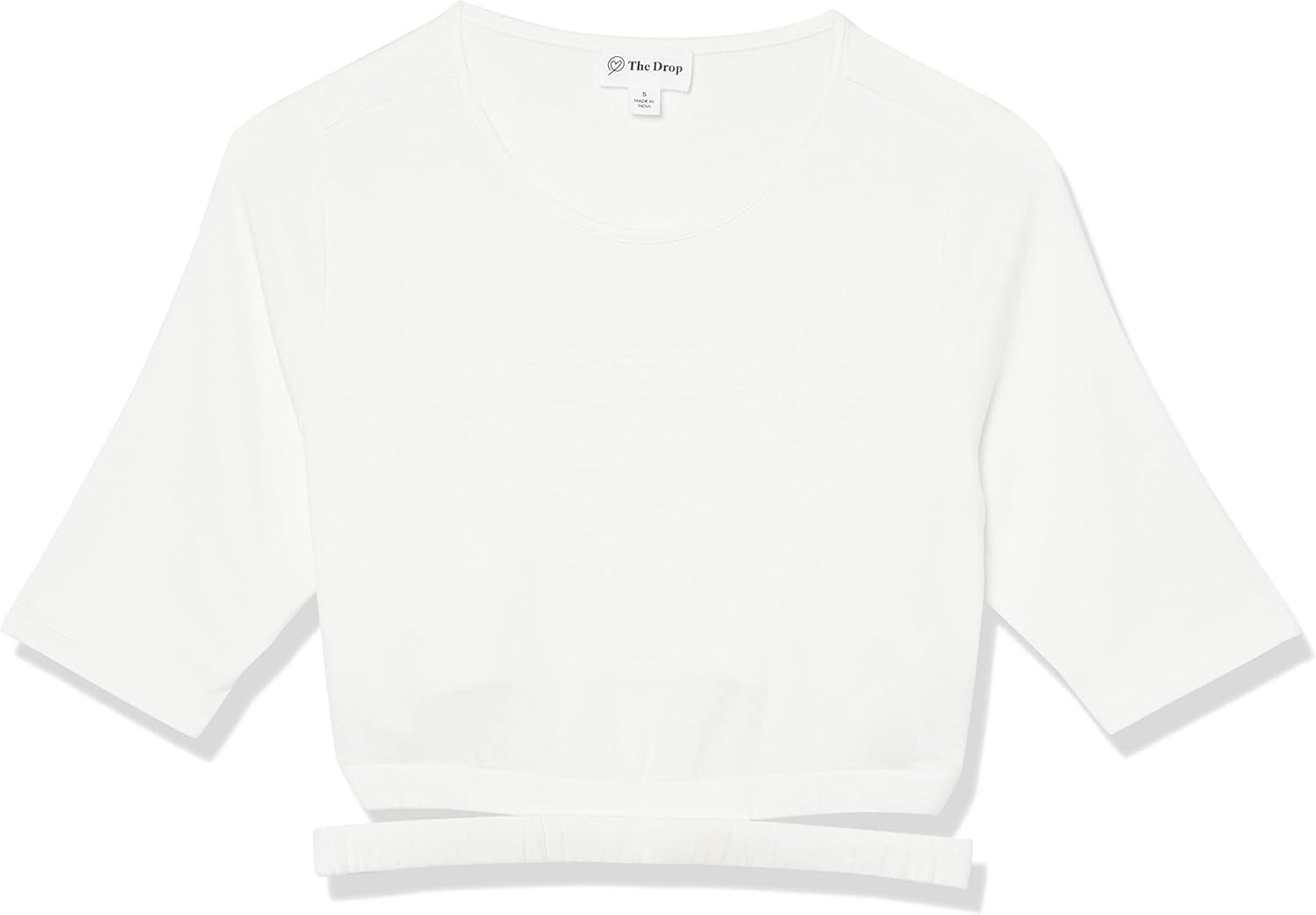 Our Take on The Drop's Genievive cropped Cutout Top: Style & Fit review