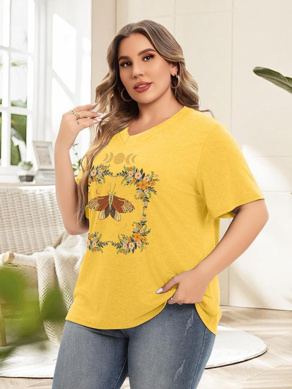 Why We Love This Plus Size Floral Tee:‍ Casual, comfy & Cute
