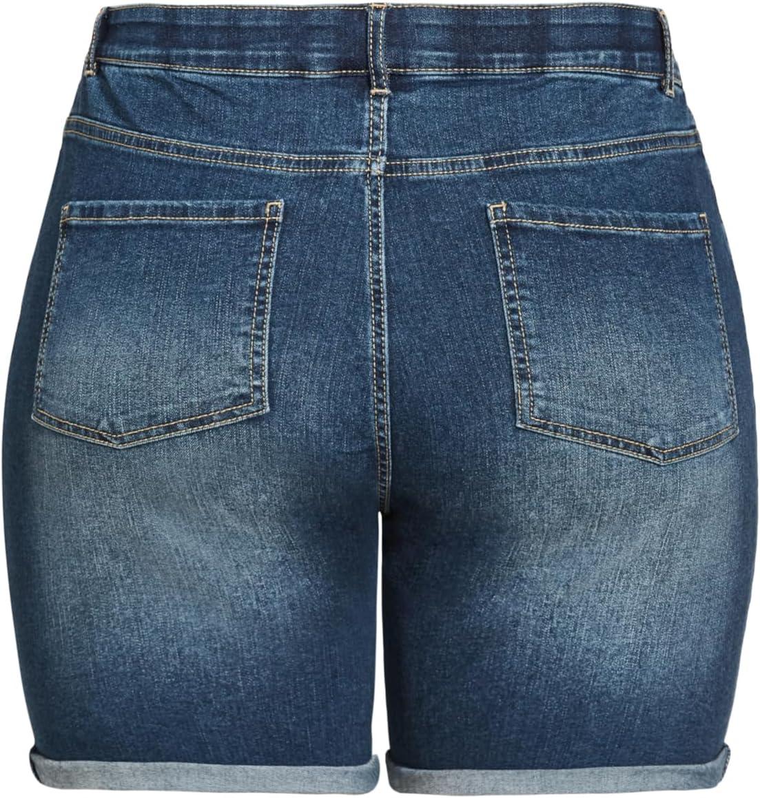 Our Take on⁤ the⁢ Women's Plus Size Giana ‌Ripped Shorts: Style & Fit Review