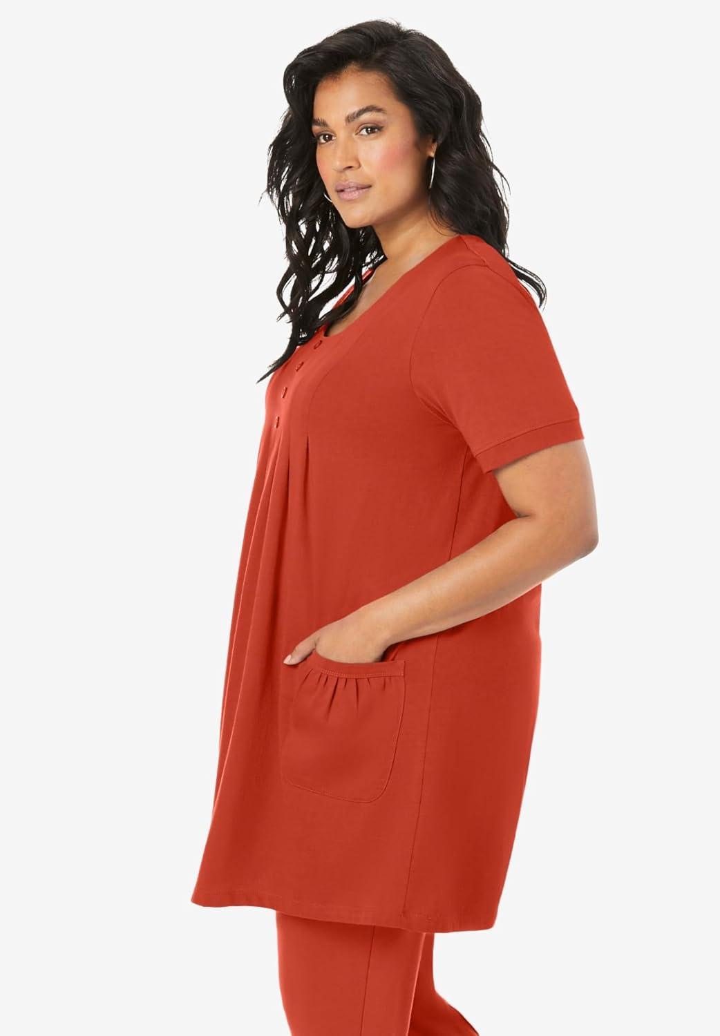 Why We Love Roaman's Soft knit Tunic: Comfort Meets Curve-Friendly Style