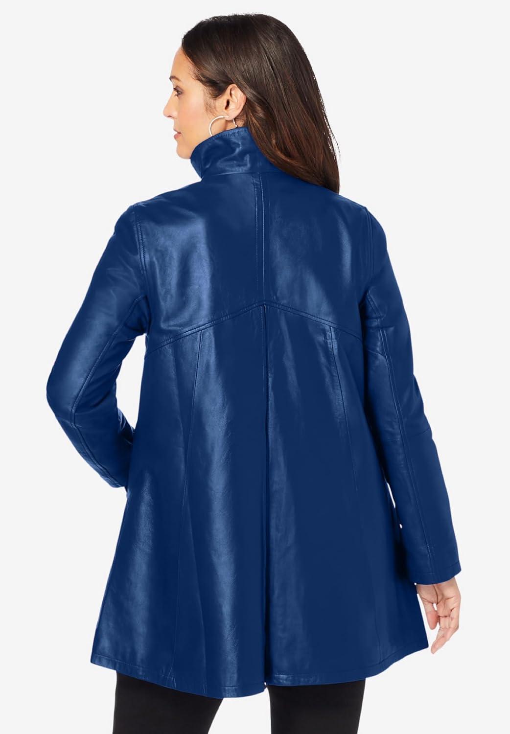 Our Take on Jessica London's Plus Size zip-Front Leather Jacket