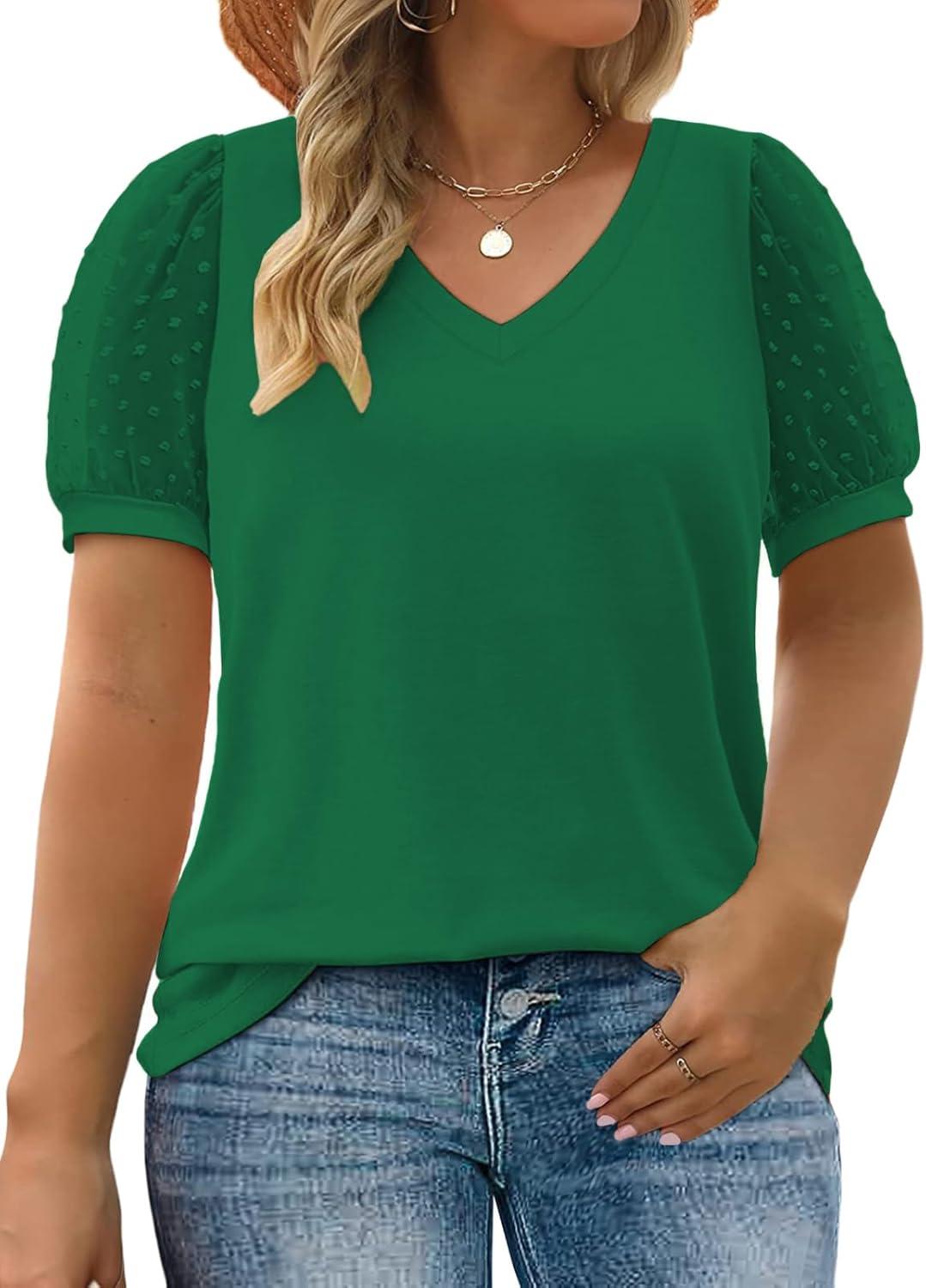 why We Love VISLILY's Plus-Size Swiss ⁤Dotted ⁢Summer Tops
