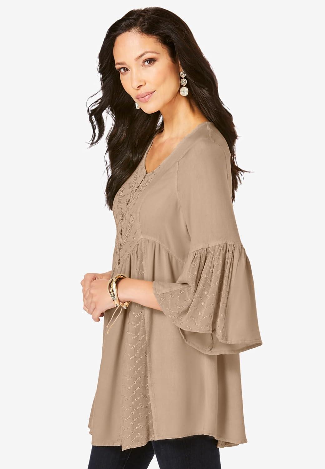 Our Honest Take‍ on Roaman's Plus Size Taylor Acid ⁢Wash​ Shirt