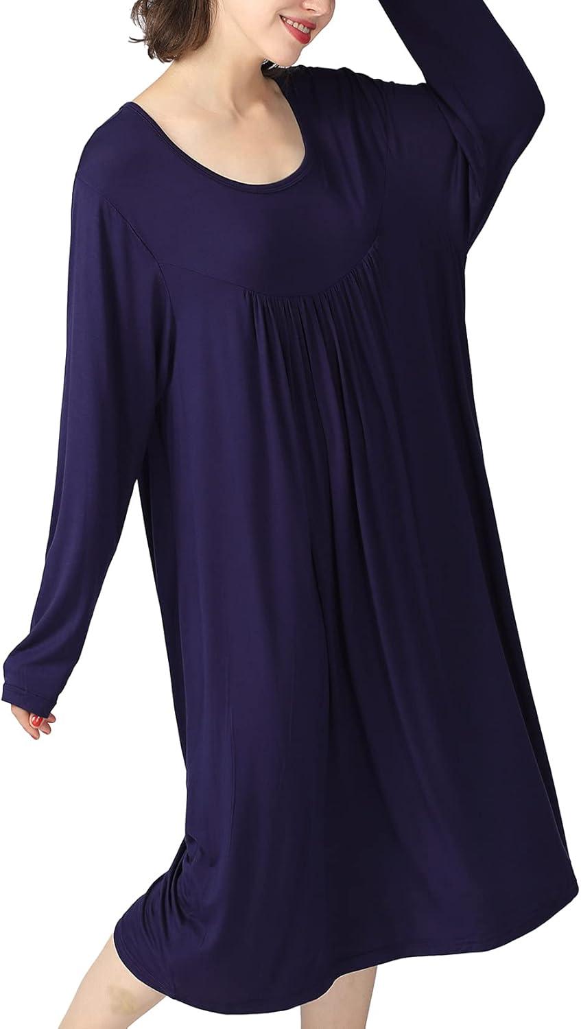 Our Honest Take on Lu's Chic Plus Size Long Sleeve ⁤Nightgown