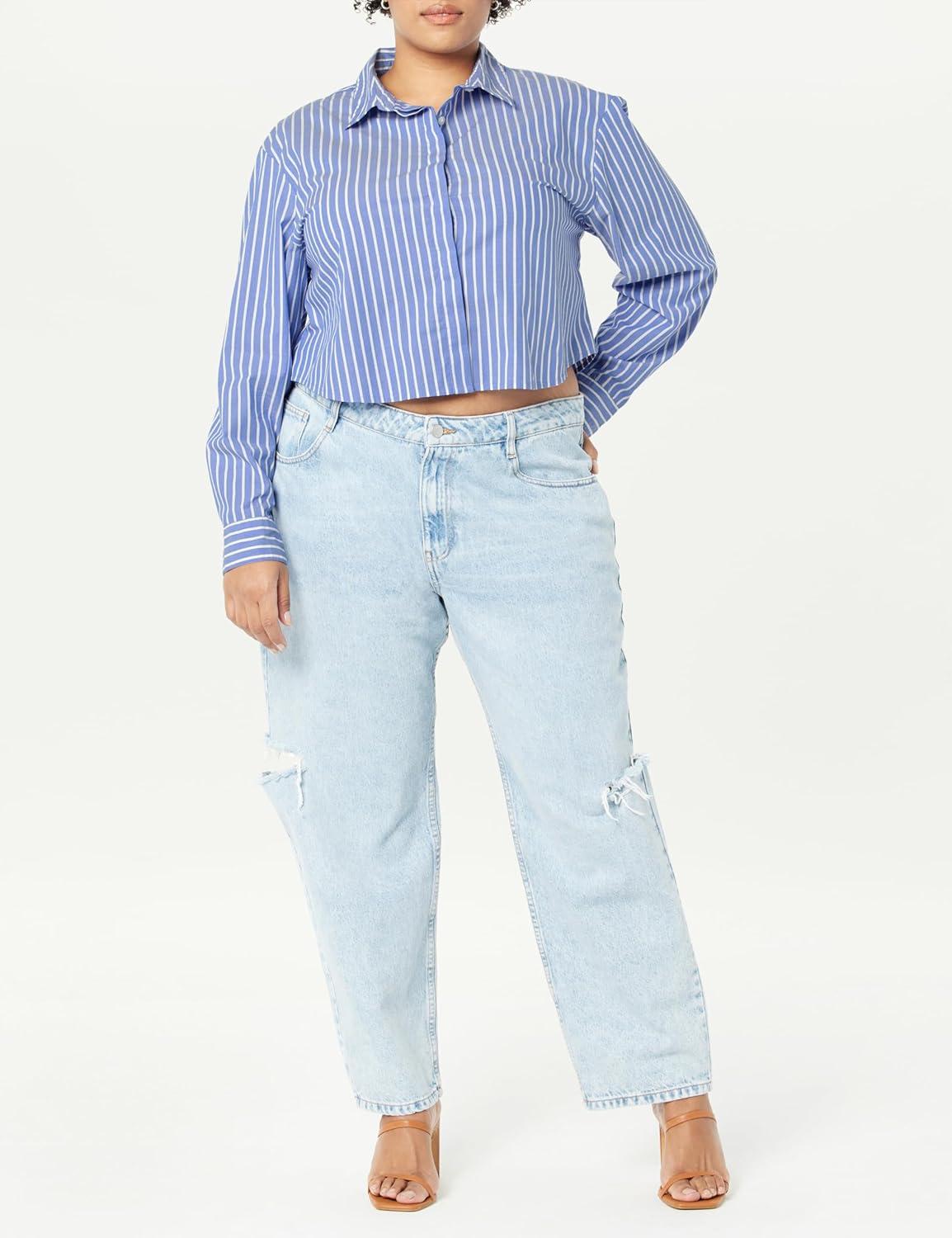 Our Honest Take on The Drop Women's Isadora Cropped Poplin Shirt