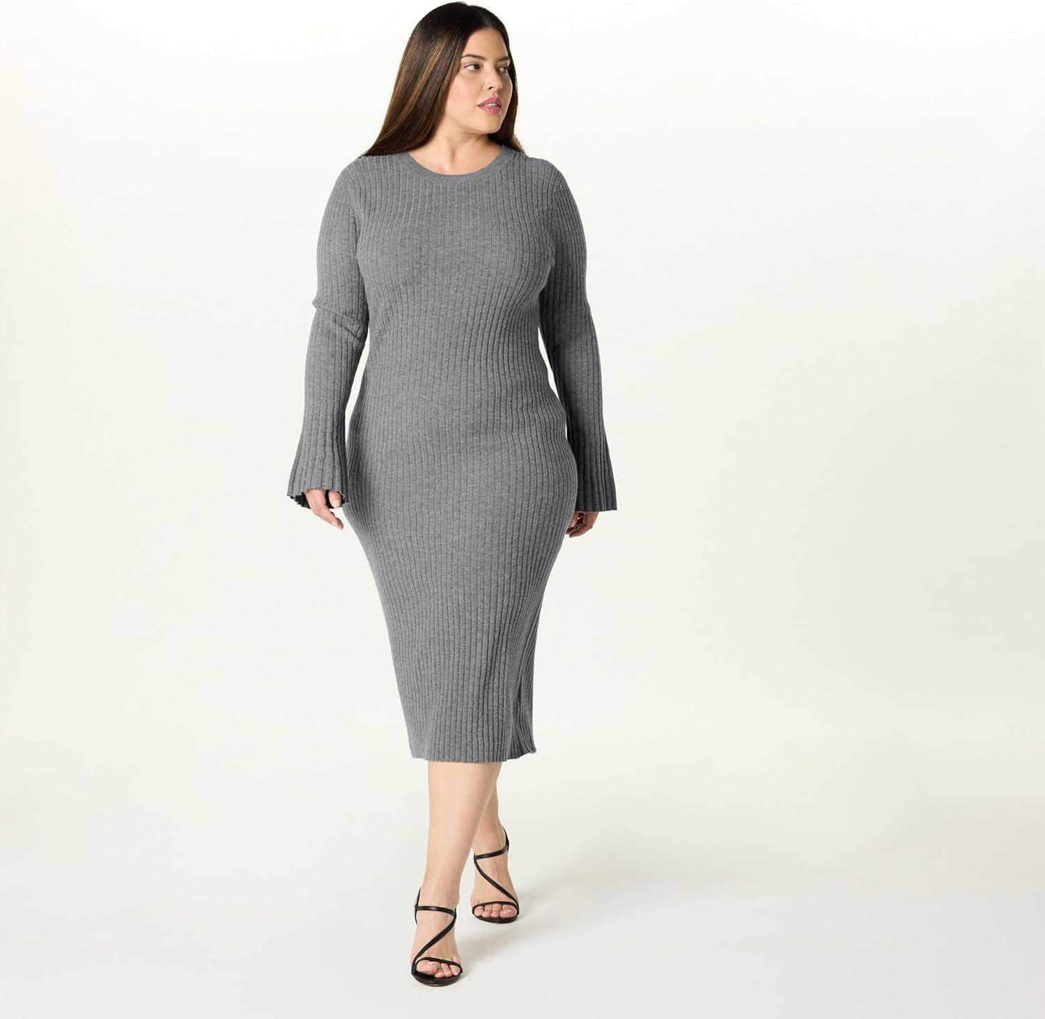 Why We're Loving The Drop's​ Fernanda​ Bell Sleeve Sweater Dress