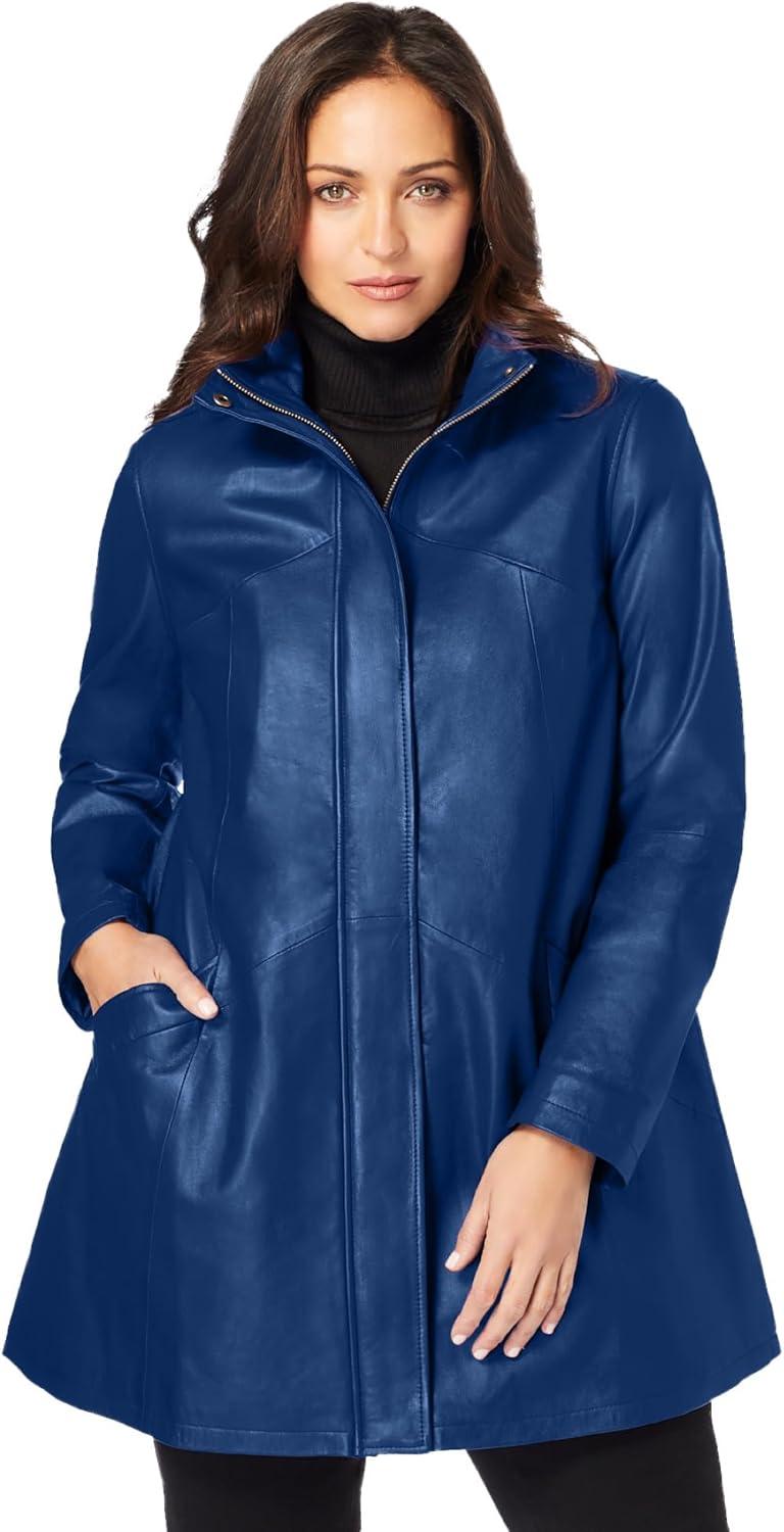 Our Take on Jessica London's Plus Size zip-Front Leather jacket