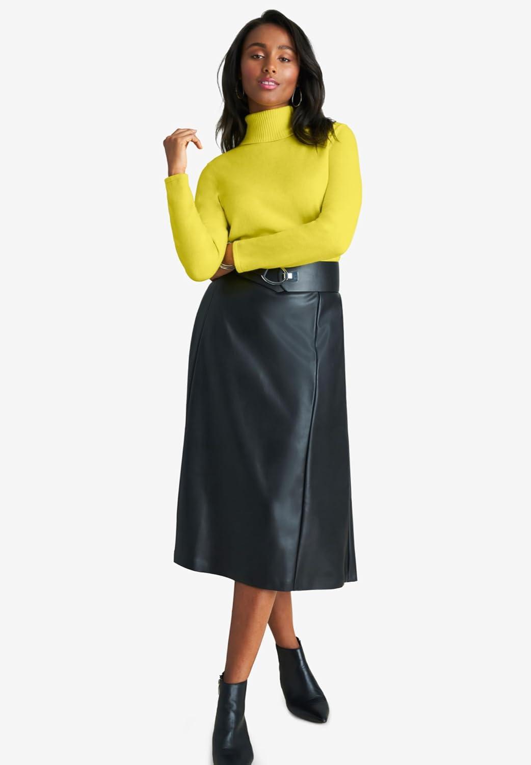 Our⁣ take on Jessica London's Plus Size Cotton Cashmere Turtleneck